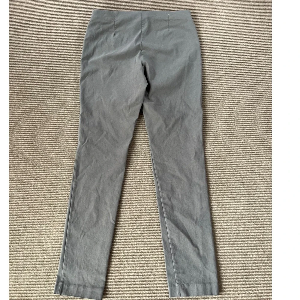 Michael Kors Gray Pull On‎ Slim Fit Stretch Pants Womens Medium Business Casual